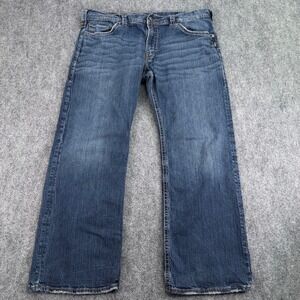 Silver Jeans Mens 40x32 (Fits 41x30) Zac Relaxed Fit Straight Leg Jeans M4408SD